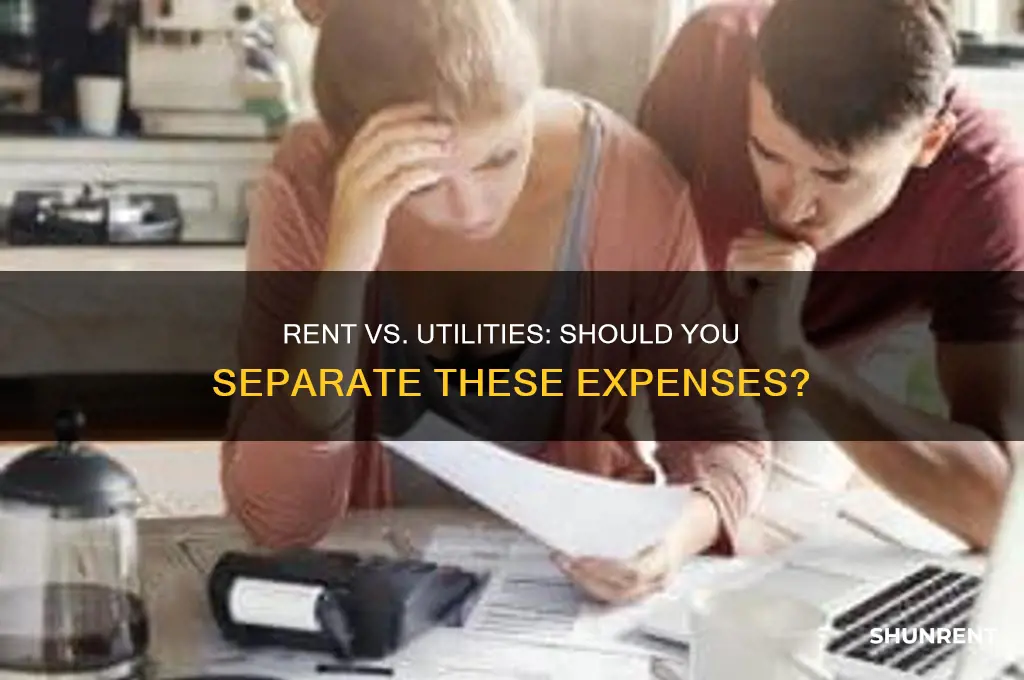 should i put rent expenses and utilities separate