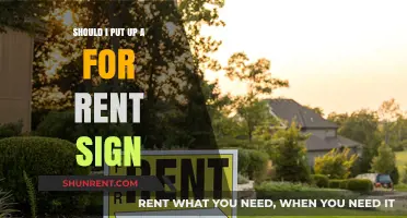 Should You Put Up a For Rent Sign? Pros and Cons Explained