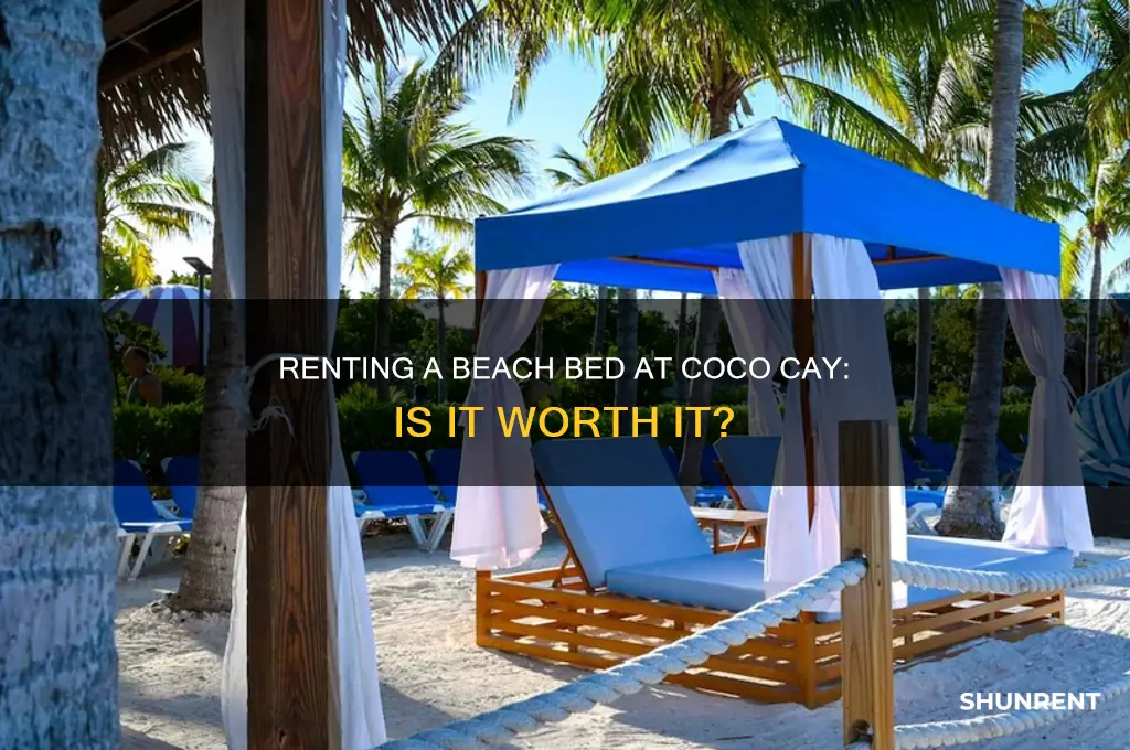 should i rent a beach bed at coco cay
