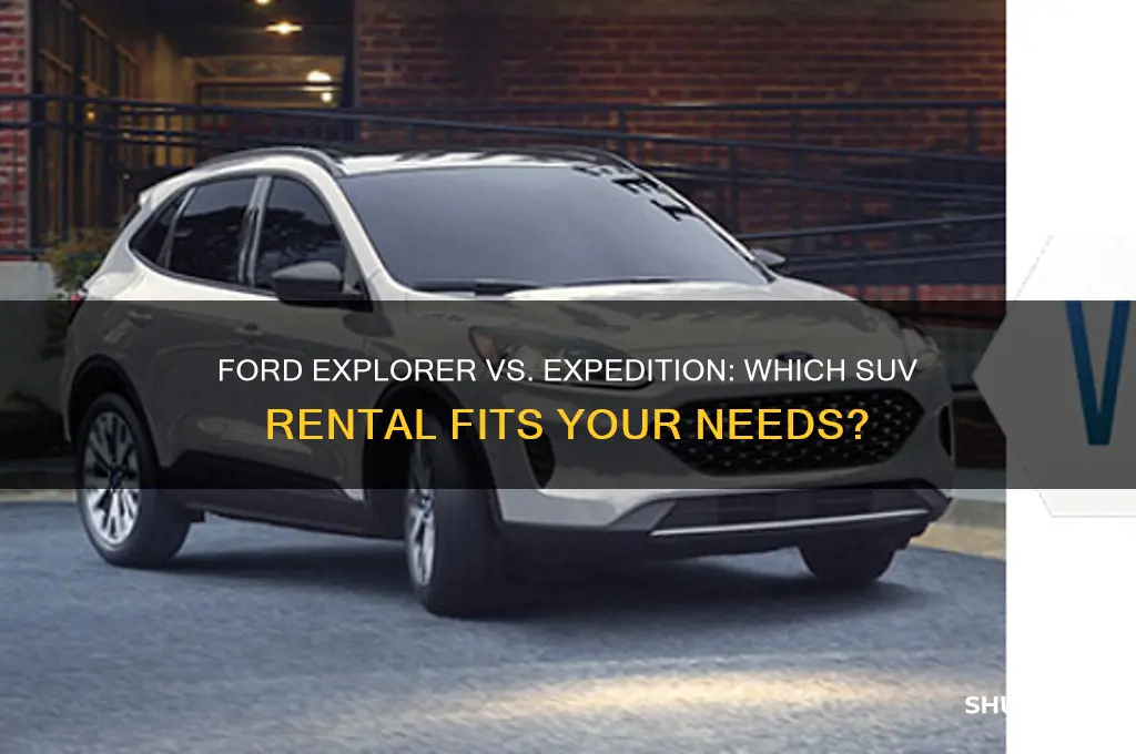 should i rent a ford explorer or expedition