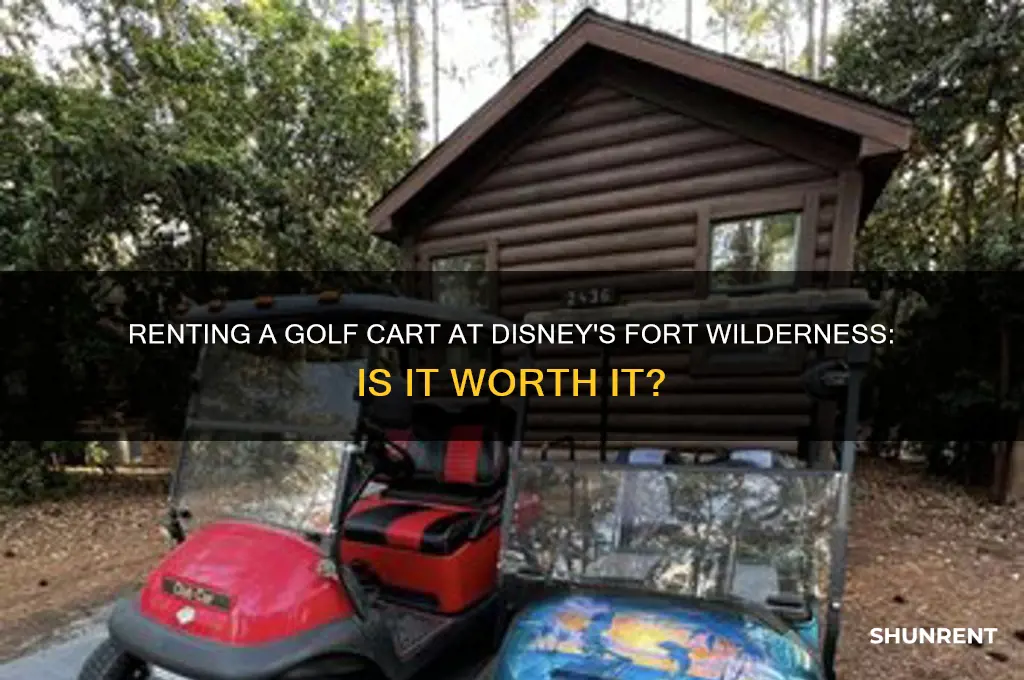 should i rent a golf cart at disney fort wilderness