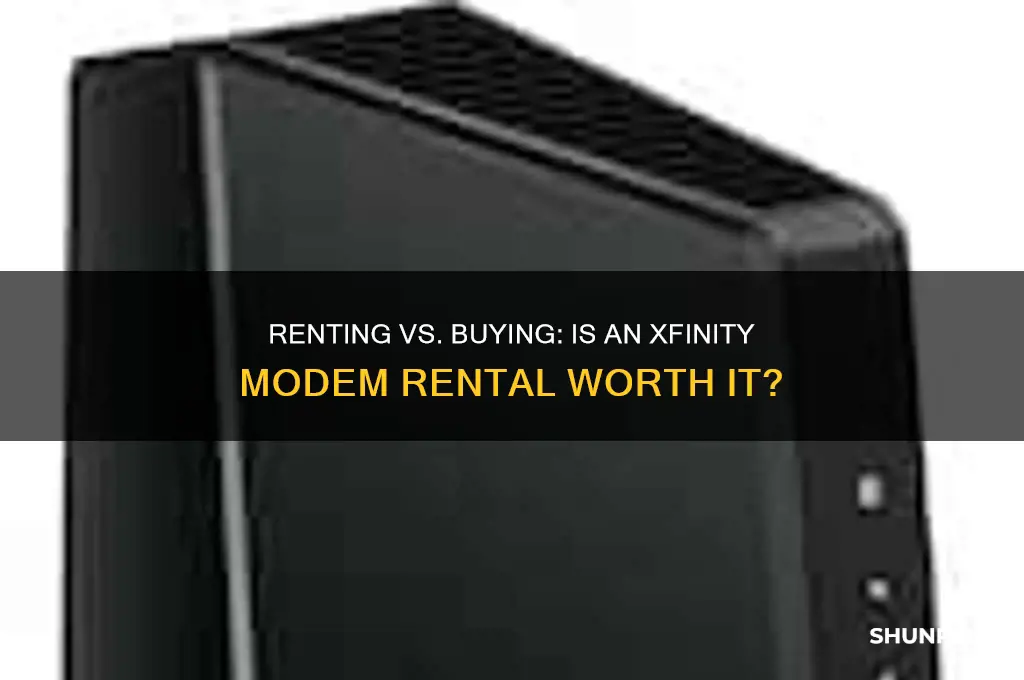 should i rent a modem for xfinity basic internet
