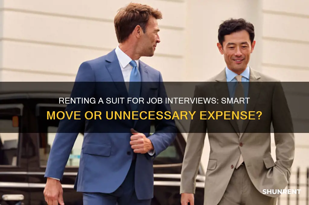 should i rent a suit for a job interview
