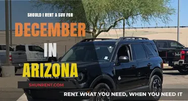 Renting an SUV in Arizona for December: Is It Worth It?