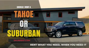 Renting a Tahoe vs. Suburban: Which SUV Fits Your Needs?