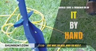 Rent a Trencher or Dig by Hand: Which is Best?