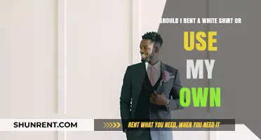 Rent or Wear Your Own White Shirt: Pros and Cons