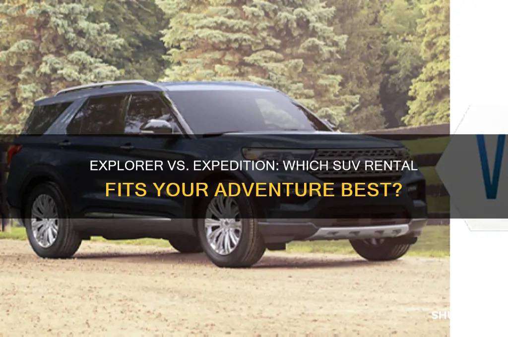 should i rent an explorer or a expedition