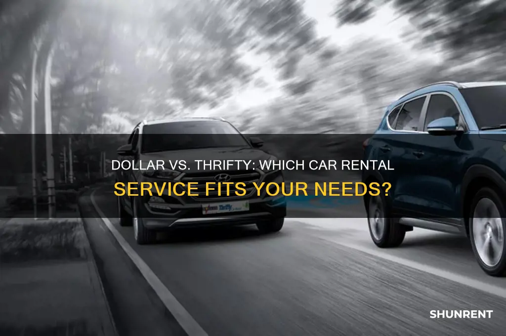 should i rent from dollar or thrifty