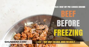Renting Pre-Cooked Ground Beef: A Freezing Dilemma Explained
