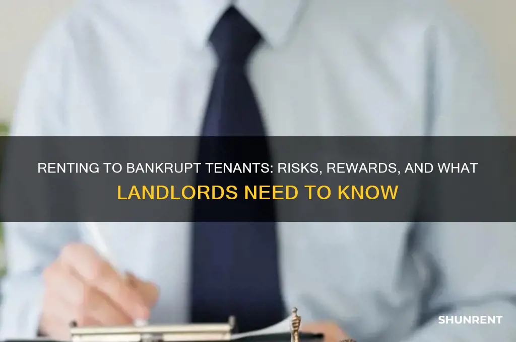 should i rent to someone who filed bankruptcy