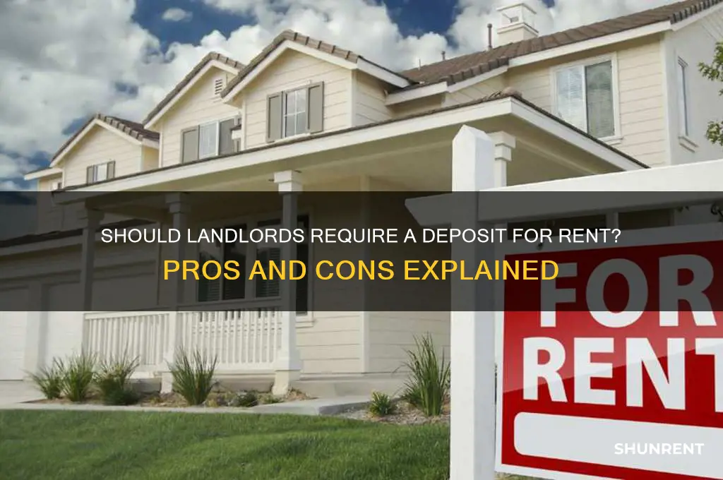 should i require a deposit for rent
