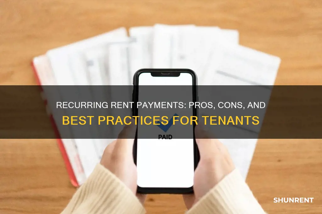 should i set up reoccuring payments for rent