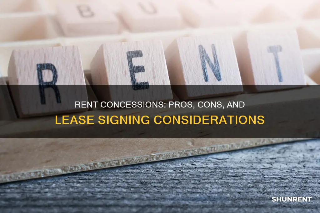 should i sign leases with rent concessions