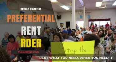Should You Sign a Preferential Rent Order? Pros, Cons, and Risks