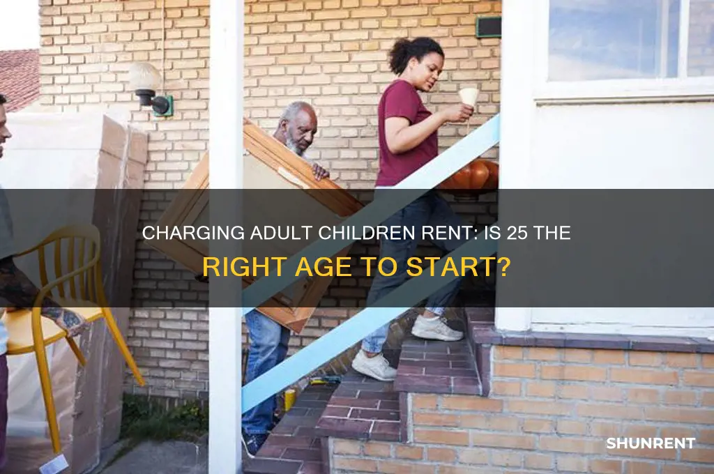 should i start charging my son rent at age 25