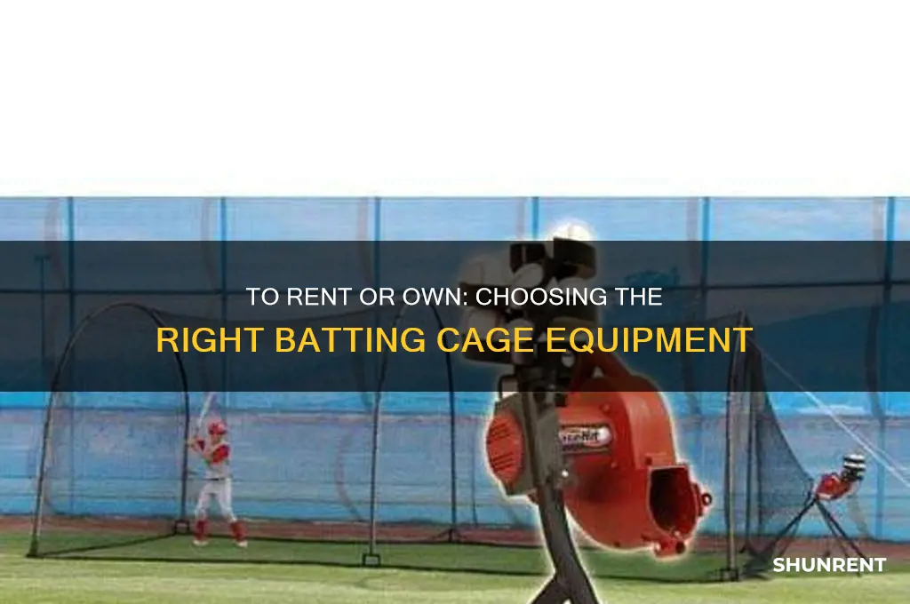 should i take my own equipment or rent batting cage