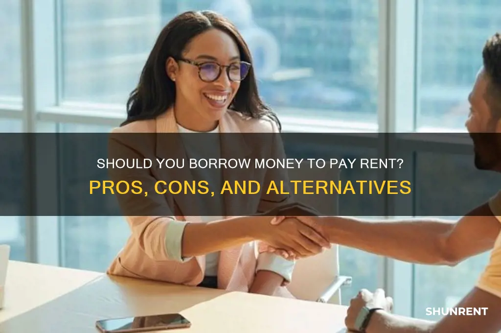 should i take out a loan for rent