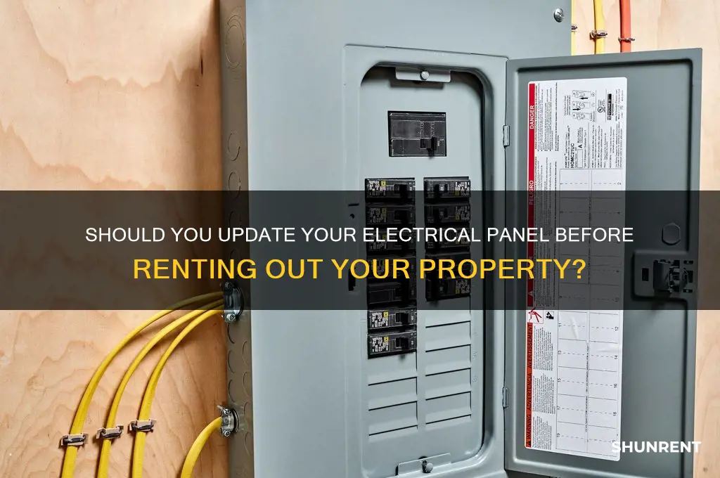 should i update electrical panel before renting
