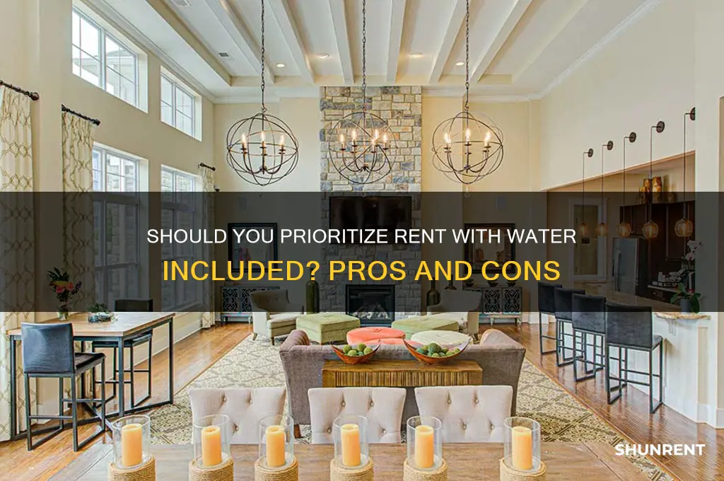 should one seek water included in rent
