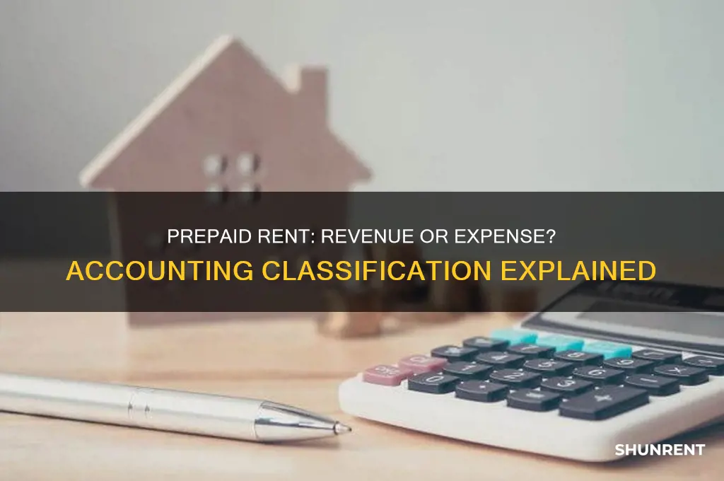 should prepaid rent be under revenues or expenses