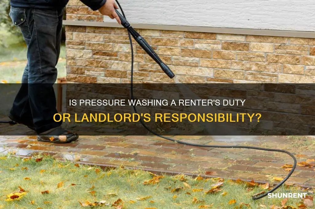 should pressure washing be the responsibility of a renter