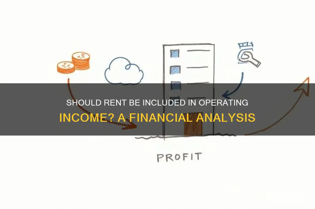 should rent be included in operating income