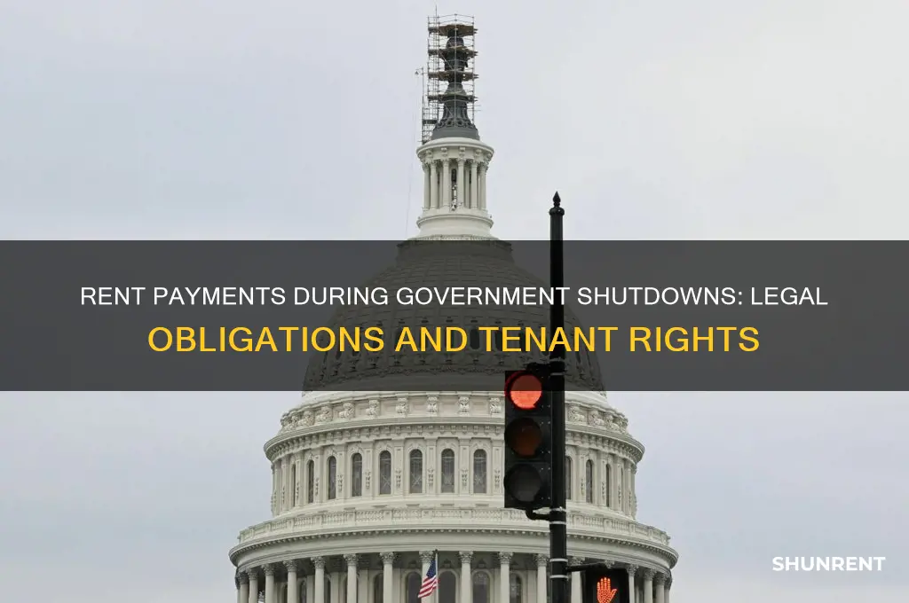 should rent be paid during government shutdown