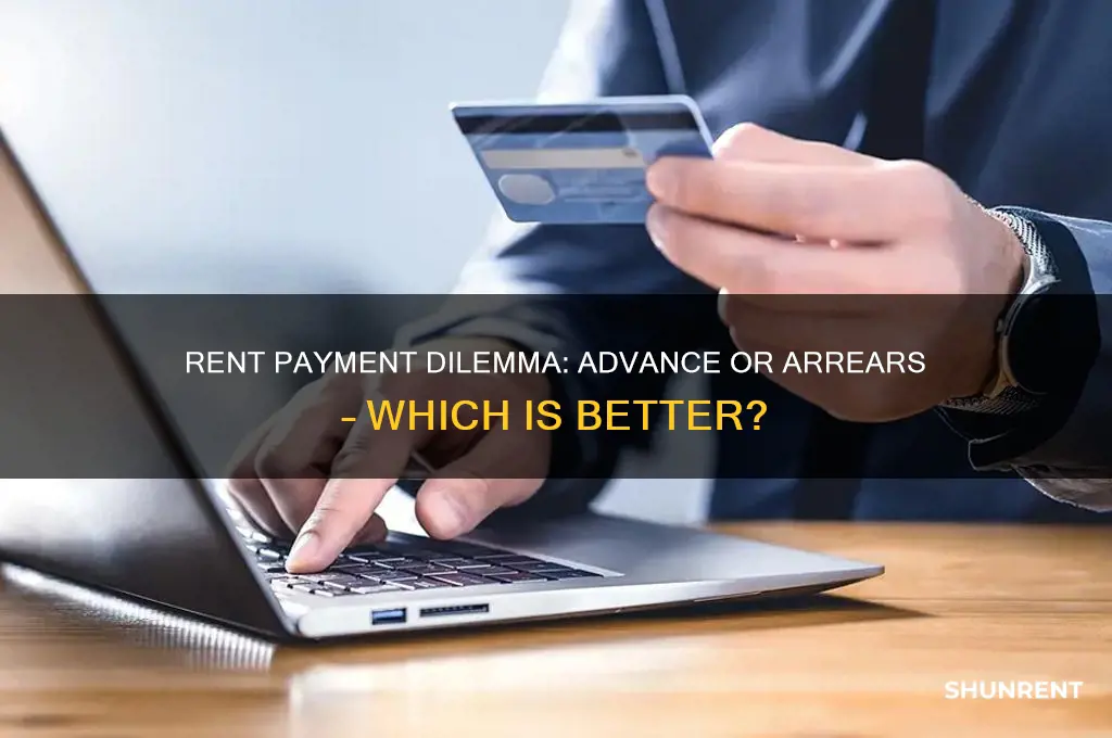should rent be paid in advance or arrears