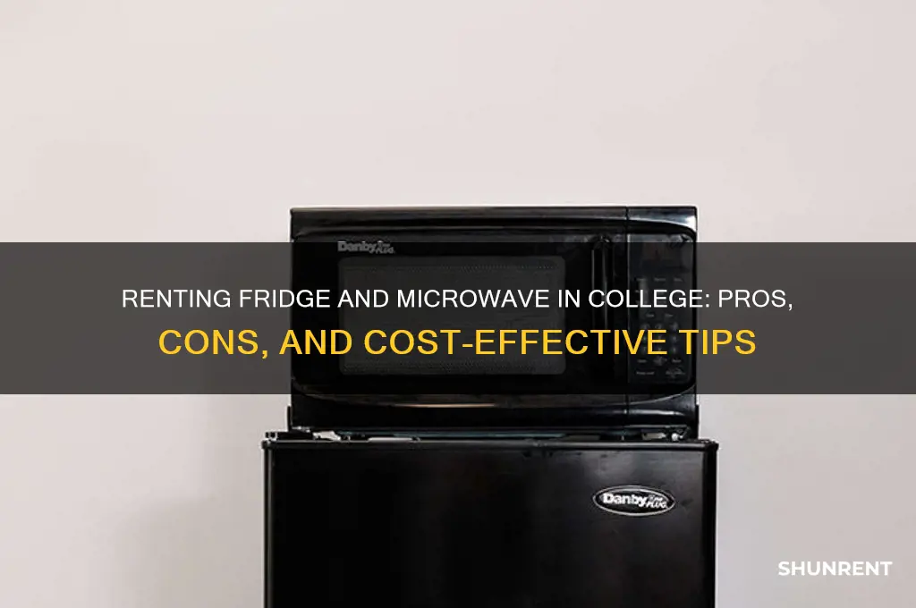 should rent the fridge microwave at college