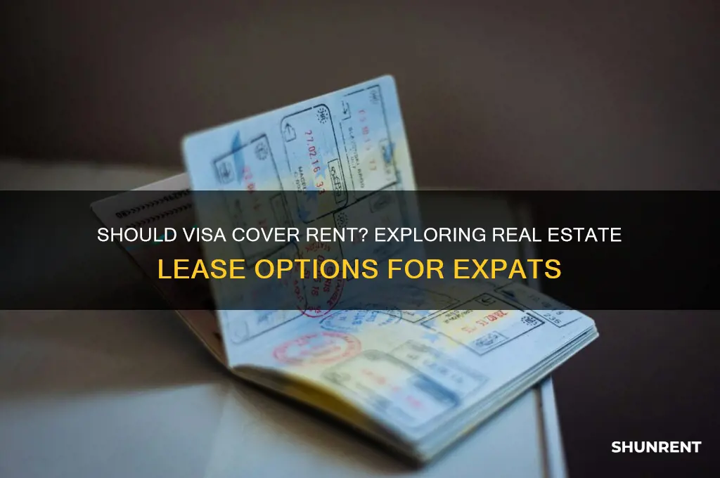 should visa cover rent lease real estate