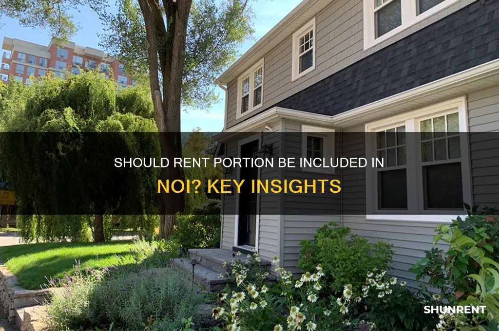 should you be including your portion of rent in noi