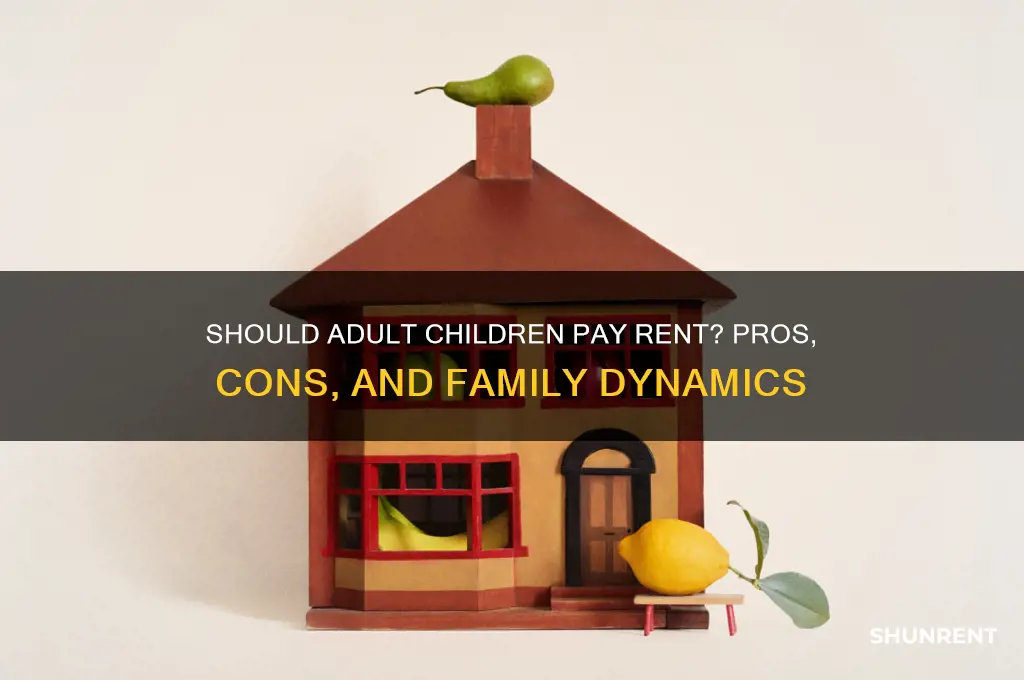 should you charge your adult teen child rent
