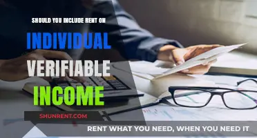 Should Rent Be Included in Verifiable Individual Income Calculations?