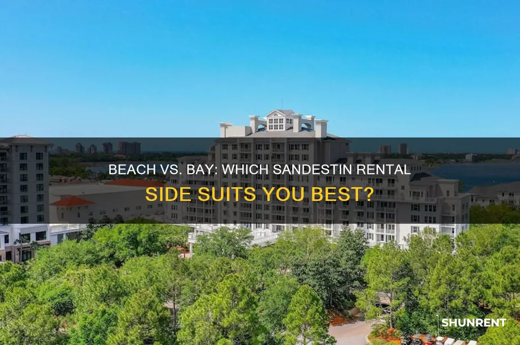 should you rent beach or bay side in sandestin