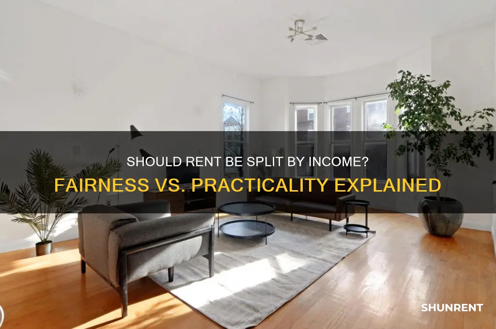should you split rent based on income