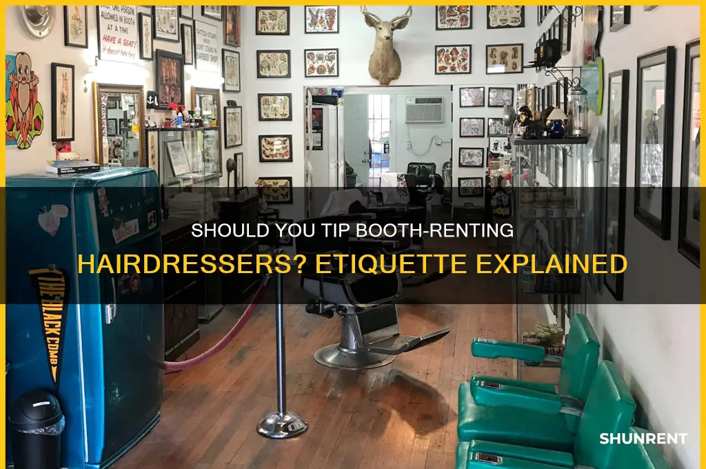 should you tip a hairdresser that rents a booth