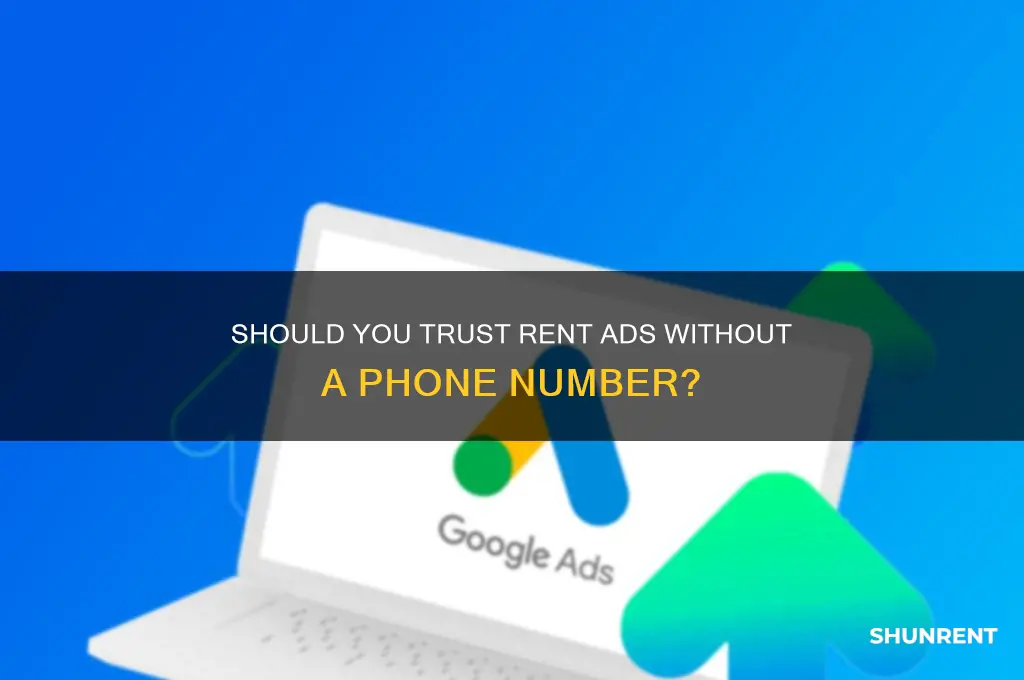 should you trust rent ads with no phone number