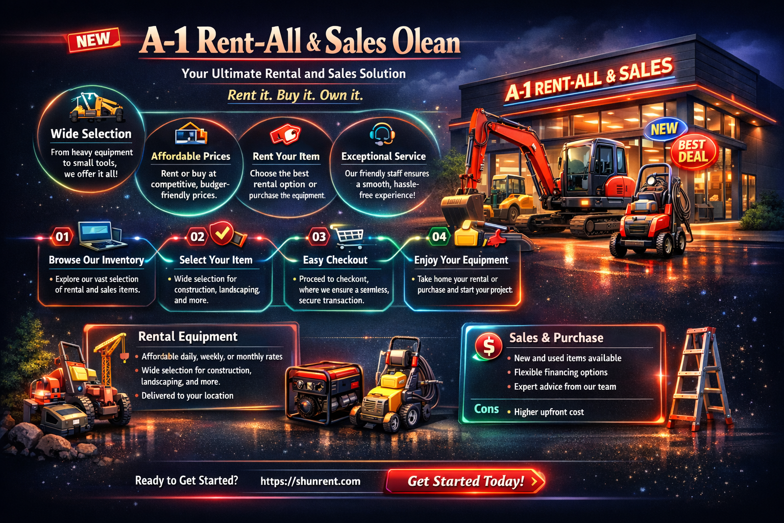 a-1 rent-all and sales olean