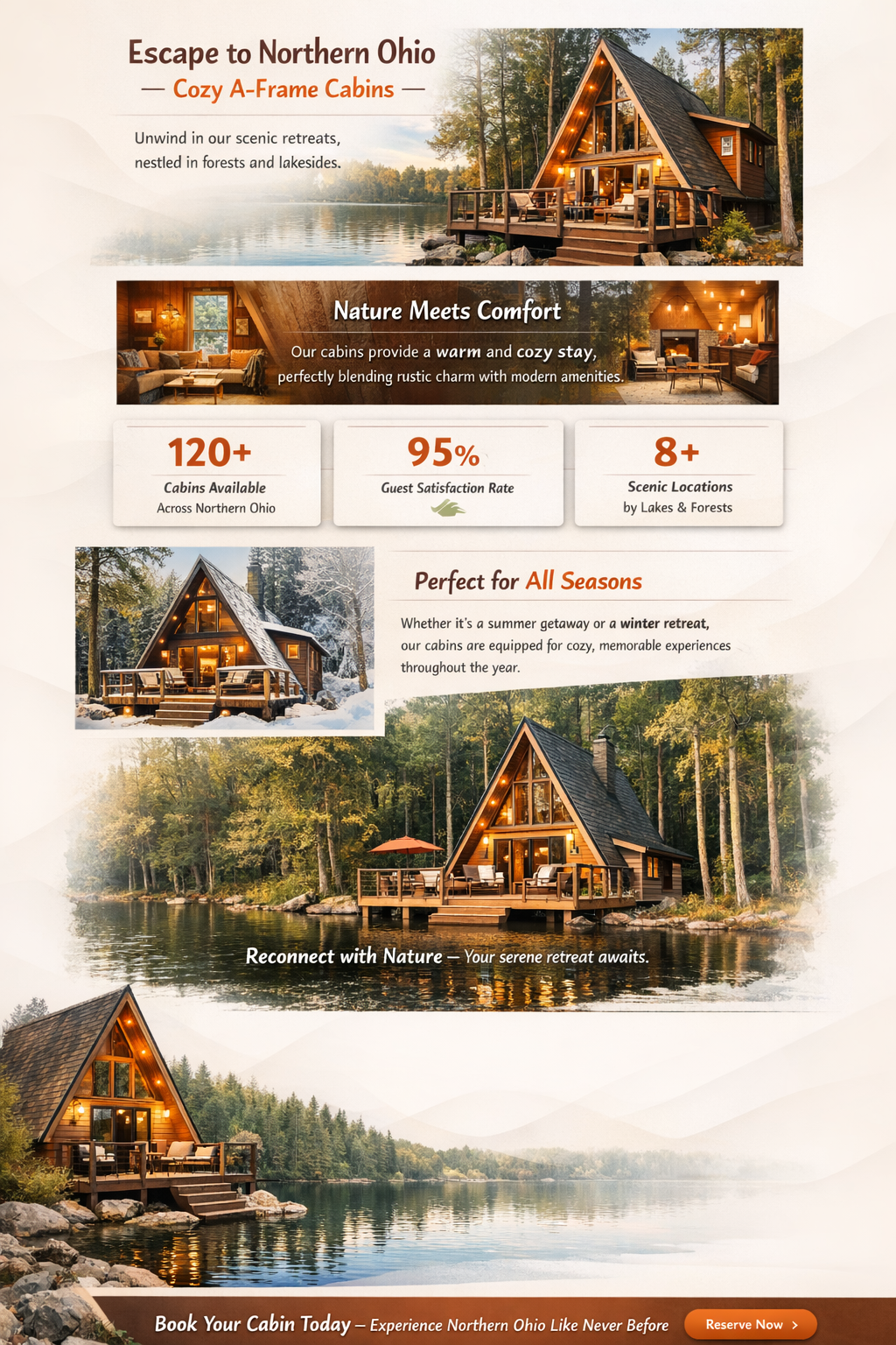 a-frame cabins for rent northern ohio