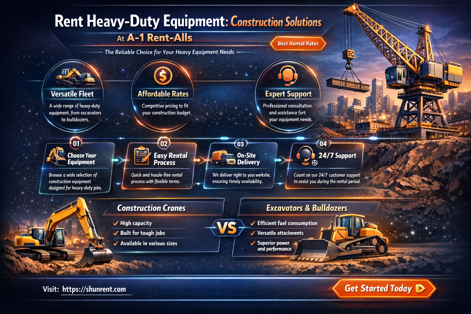 a-1 rent-alls ltd construction & heavy duty equipment