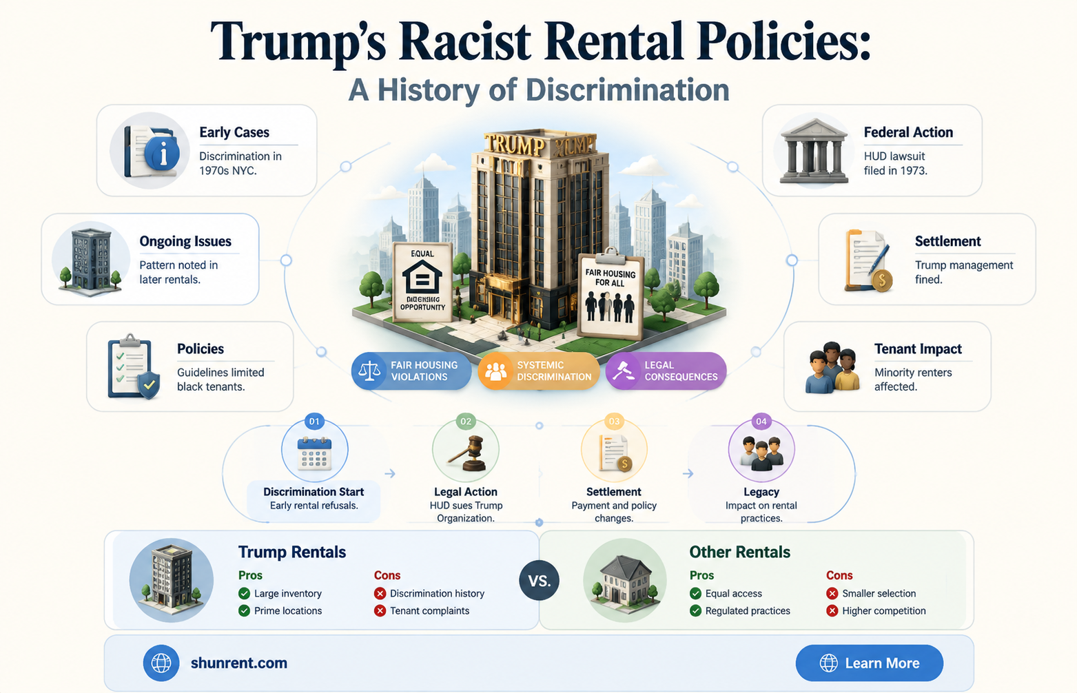 did trump diserate against people who rented from him