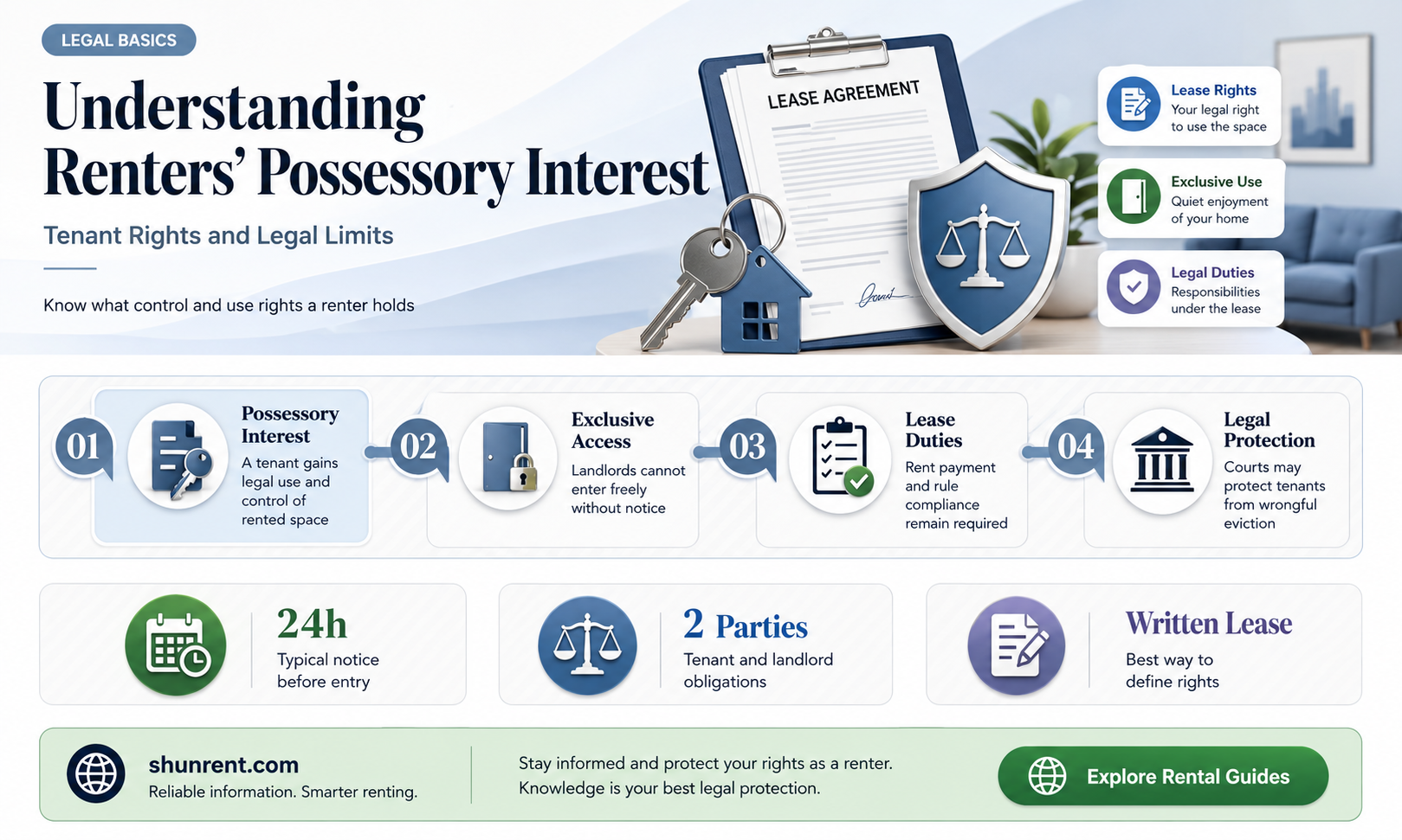 does a renter have a possessory interest