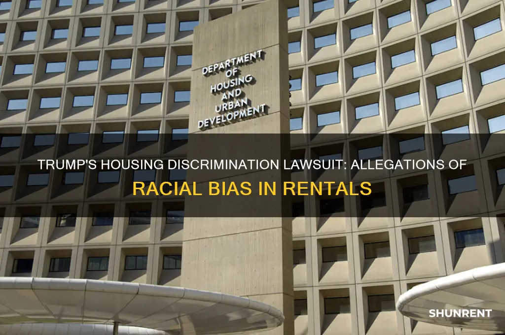 was donald trump sued for not renting to black people