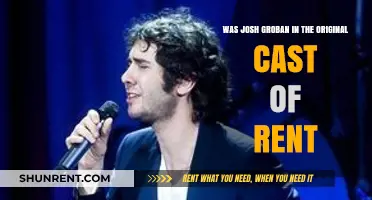 Josh Groban's Role in Rent: Original Cast or Not?