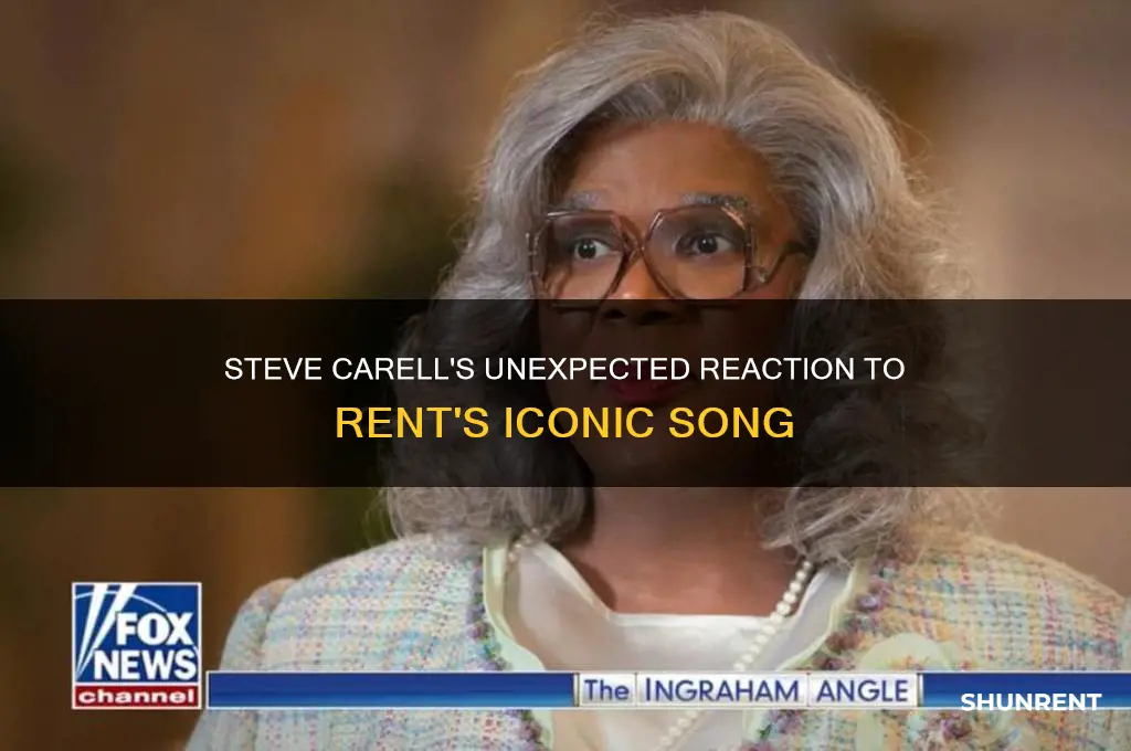 was steve carell surprised by rent song