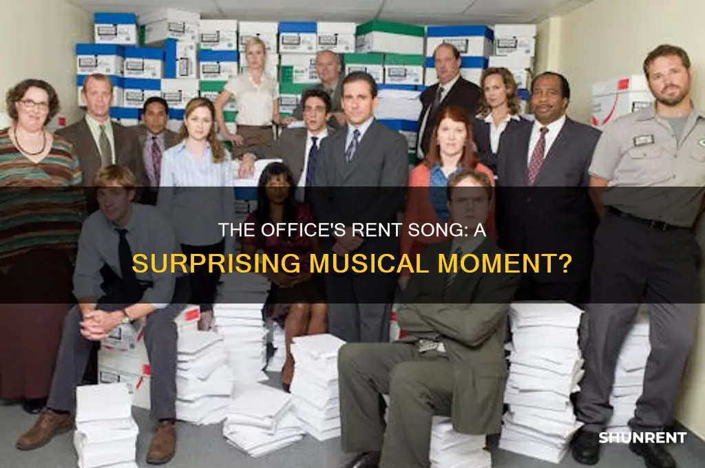 was the rent song in the office a surprise