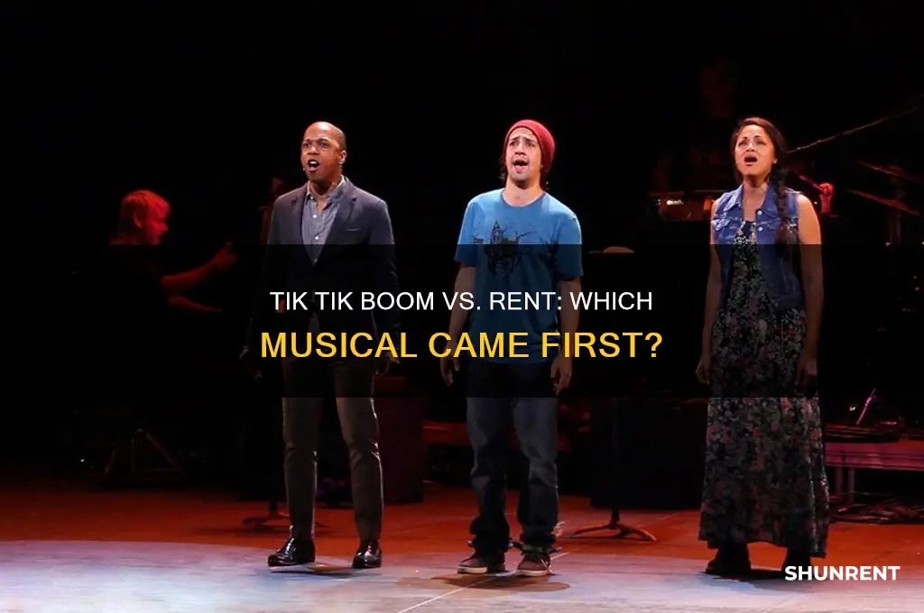 was tik tik boom written before rent