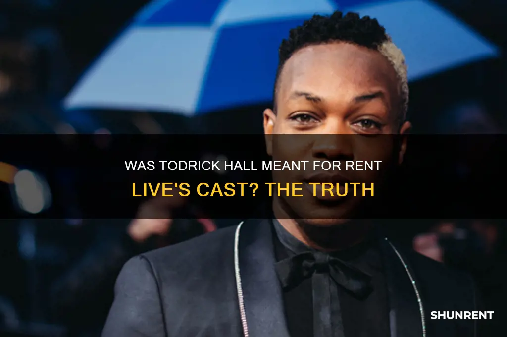 was todrick supposed to be in rent live