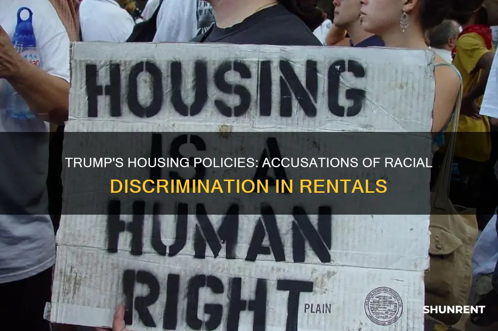 was trump accused of not renting to black people